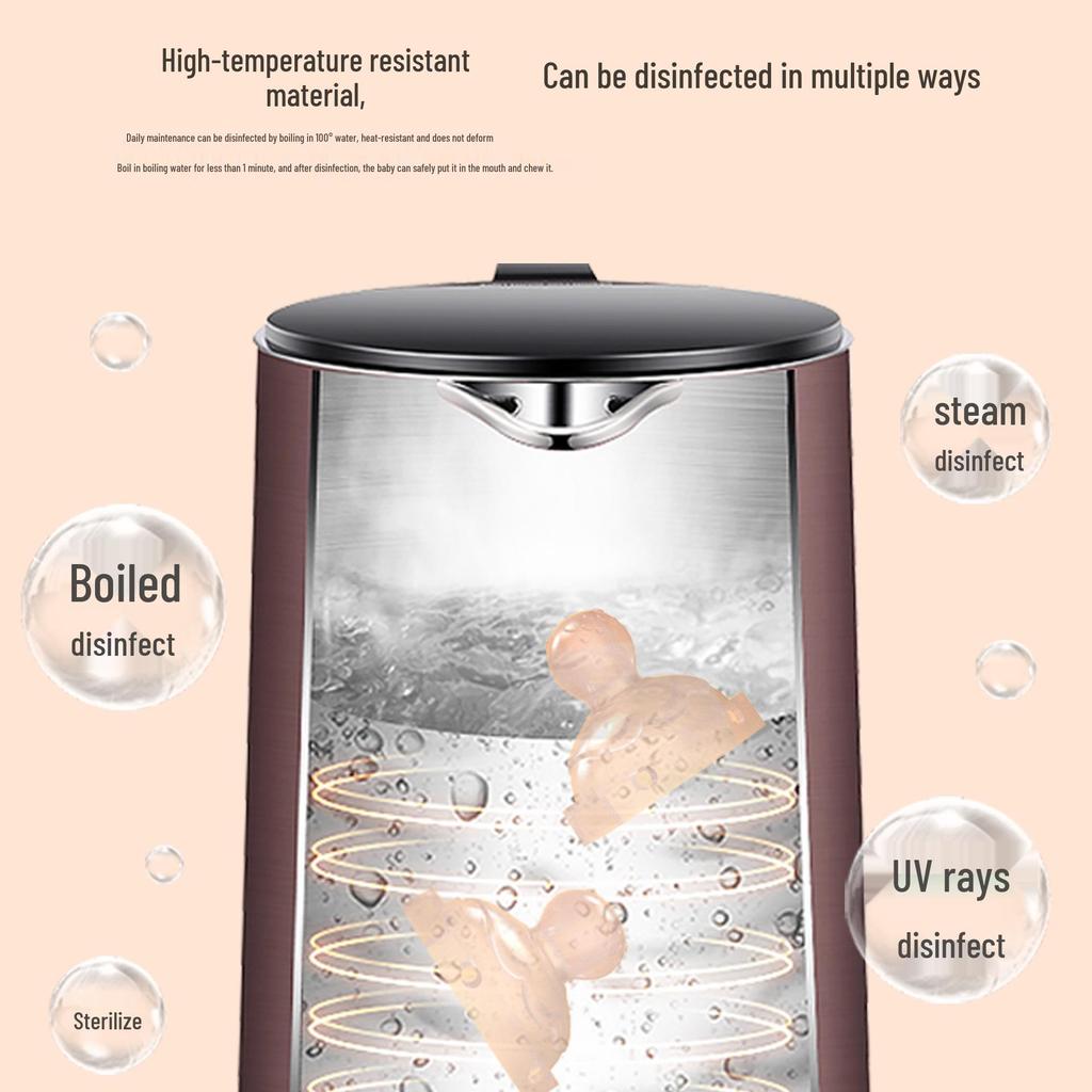 Newborn Electric Pacifier Rattle with Light Music and Bilingual Early Education Features