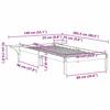 Natural Bed Frame 90 x 200 cm Solid Pine Wood