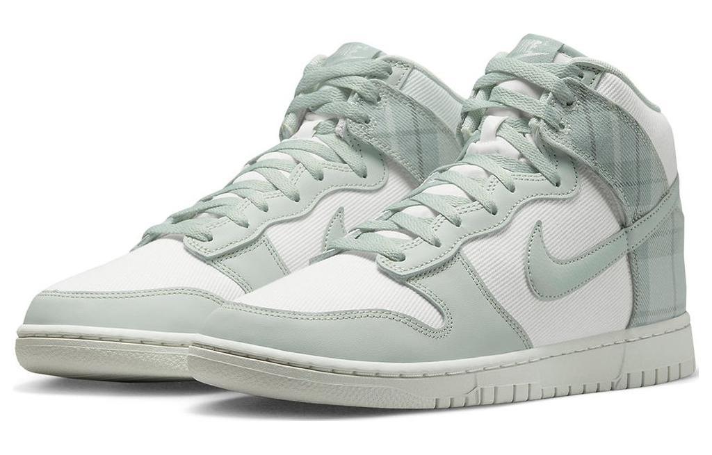 Nike Dunk High Se Tartan Plaid White Light Green DV0826-100