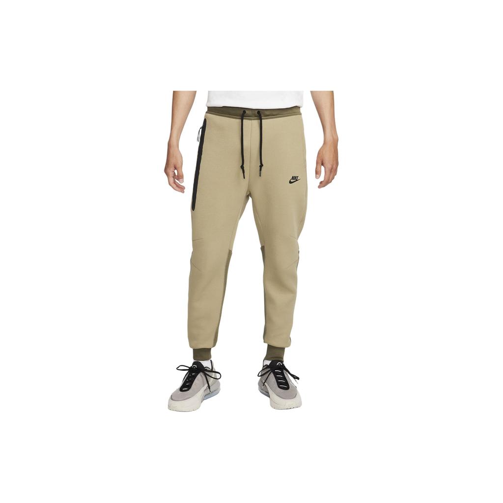 Nike Sportswear Tech Fleece Color Block Drawstring Casual Jogger Pants Men bottoms Olive FB8003-276