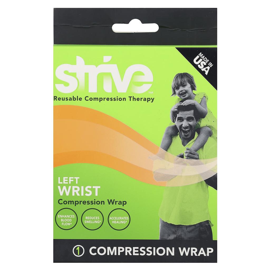 Left Wrist Compression Wrap, Free Size, 1 Piece