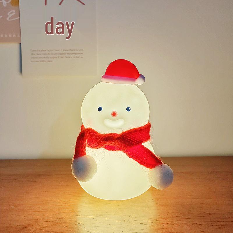 Lumină de noapte Om de zăpadă de Crăciun: Decor și Cadou Creativ Luminos de Desene Animate