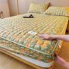 Unprinted Cotton Mattress Three-piece Set of Padded Cotton Thickened All-inclusive Simmons Mattress Protective Cover Non-slip