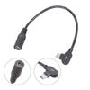 90 Degree Angled USB C Male To 5.5x2.1mm Female Power Cable 9V 12V 15V 20V Fixed Voltages Output For LED Router Fan Speaker
