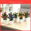 Artificial Wickerstyle Flower Pot With Plastic Flowers Decor For Home And Outdoor Use