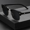 Non-polarized Classic Half Frame Sunglasses Men Women Fashion Rivet Eyewear Metal