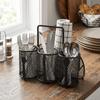 Large Capacity Utensil Holder Space-Saving Iron Rack Kitchen Accessory Cutlery Organizer  Picnic