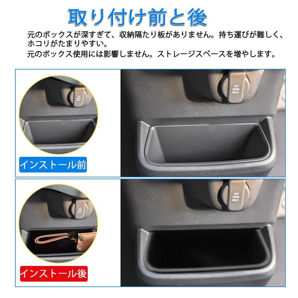 SHAOHAO Honda 3rd Generation Center Console Storage Box Passenger Seat Door Storage Box Mats Rubber Mats CUSTOM Protects Storage Space N-BOX (JF5/6) -
