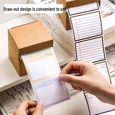 Student Adhesive Erasable Memo Pad Labels Correction Stickers
