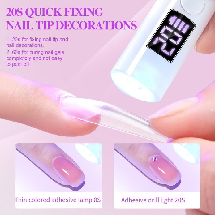 Handy Rechargeable LED Nails Lamp Offering Rapid Polish Setting In Portable Size