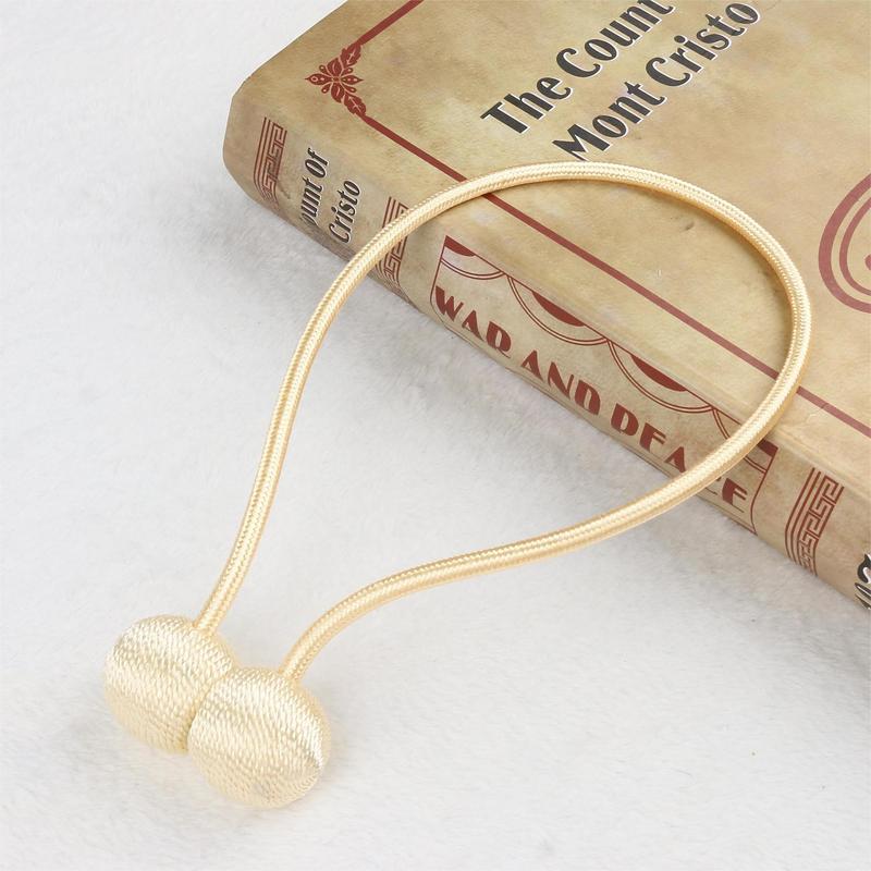 Magnetic Curtain Tieback, 2 Counts Modern Simple Curtain Tieback, Window Curtain Tieback, Home Decor for Living Room Bedroom