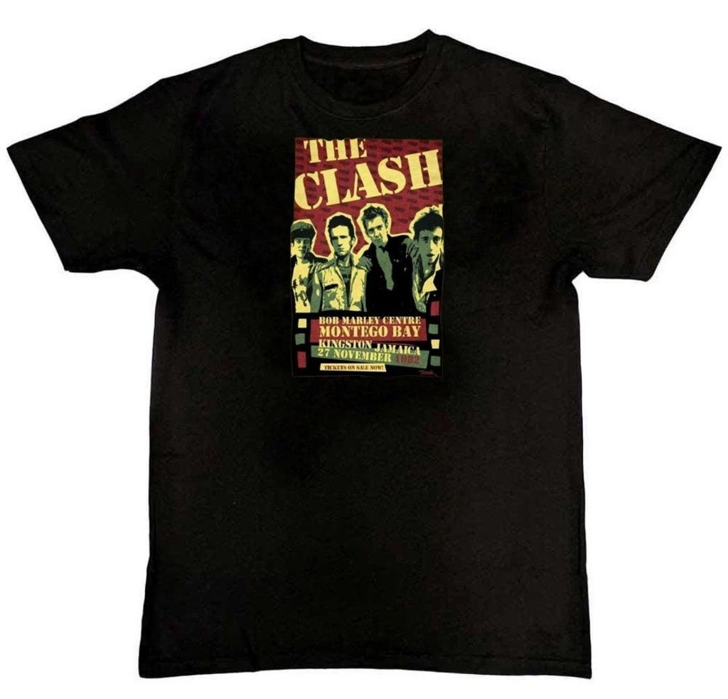 Rare! The Clash Band Graphic Print Mens T-Shirt