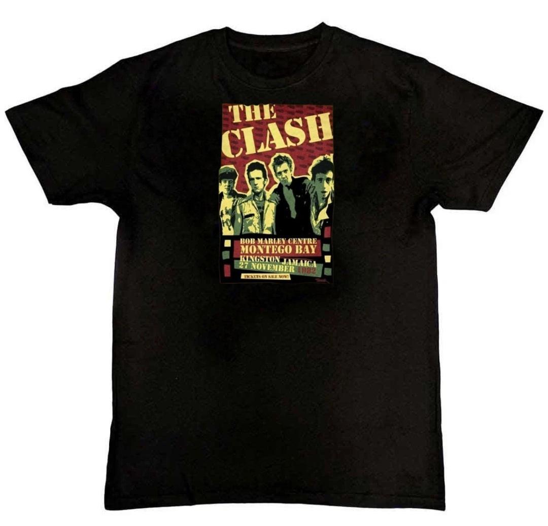 Rare! The Clash Band Graphic Print Mens T-Shirt S