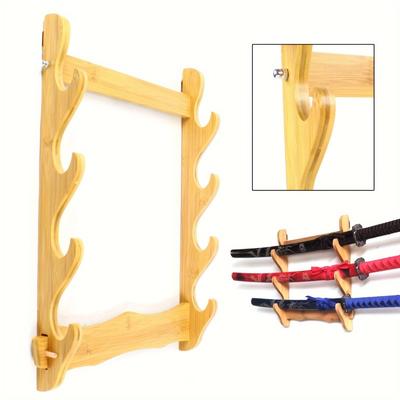 Wandhalterung für Katana-Ausstellungsständer, Samurai-Schwertständer, Rapier-/Säbelständer, Unterstützung für japanische Katana-Aufbewahrungsregale, Home-Organizer