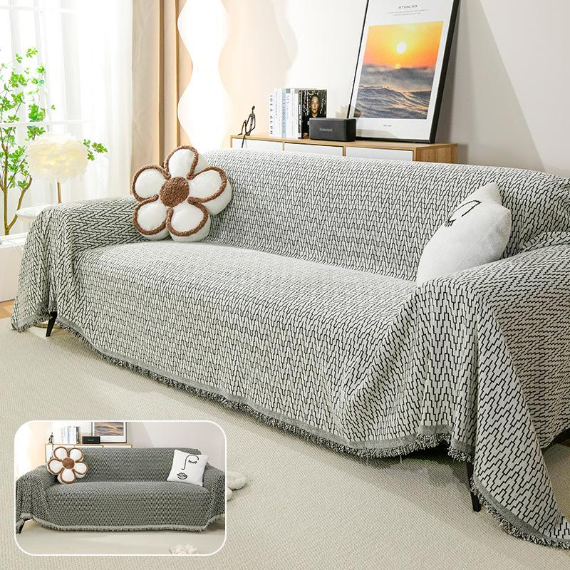 Chenille Sofa Towel Anti-Scratching Four Seasons Universal Sofa Cover Towel High Sense Light Luxury and Simplicity Non-Slip Sofa Cover