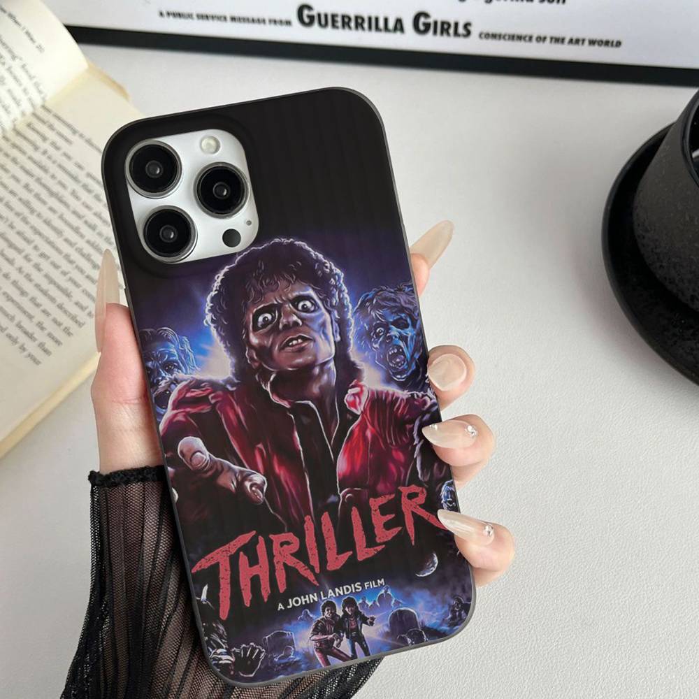 Pop Singer Michael Jackson Phone Case For IPhone 17 16 15 11 12 13 14 Pro Max Soft Corrugated Silicone Cover Case