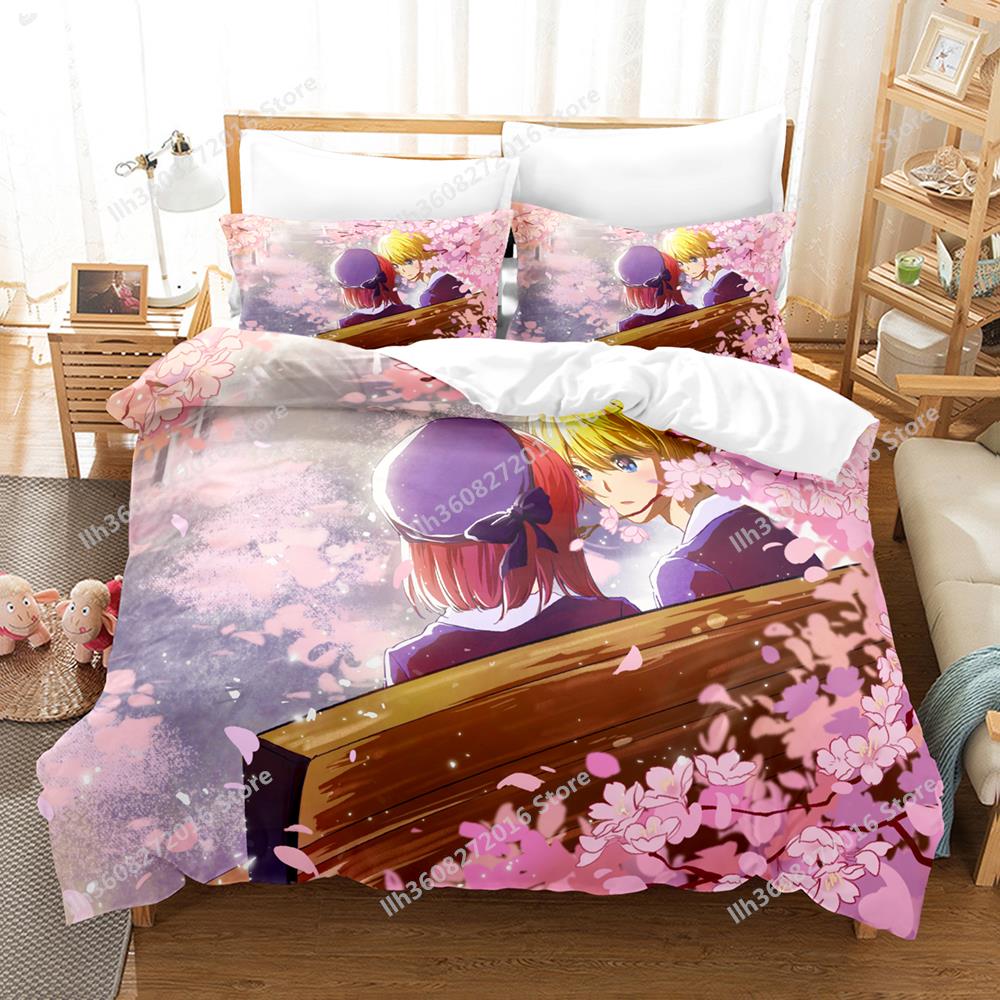 3D Print Anime Oshi No Ko Bedding Collection Single Twin Full Queen King Size Bed Collection Adult Kid Bedroom Duvetcover Collections Home Textile