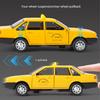 1/32 Volkswagen Santana Taxi Alloy Diecast Model Car Home Decoration Collectibles Miniature High Simulation Vehicle Holiday Gift