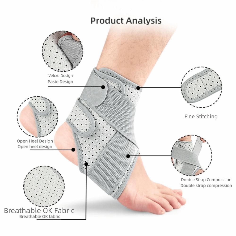 Compression Ankle Sleeve Adjustable Ankle Wraps Basketball Ankle Support  Men & Women