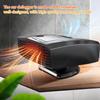 Chauffage de voiture 2 en 1 12V Dégivreur et désembueur de pare-brise Rotatif à 360° Chauffage Dégivreur Chauffage Refroidissement Ventilateur Chauffant Pour Camion Camping-car