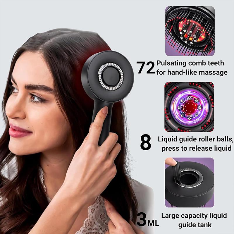 Electric scalp massager hairdressing comb infrared light wave scalp applicator essence liquid nursing Anti-Hair Loss Hair Care