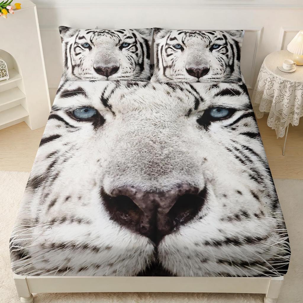 Dog Animal Pattern Bed Hat Three-Piece Digital Printing Bedding Bed Hat Three-Piece Set Children And Adults