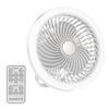 Adjustable Ceiling Fan with LED Lamp Remote Control Portable Air Cooler LED Lantern Fan  Table Top