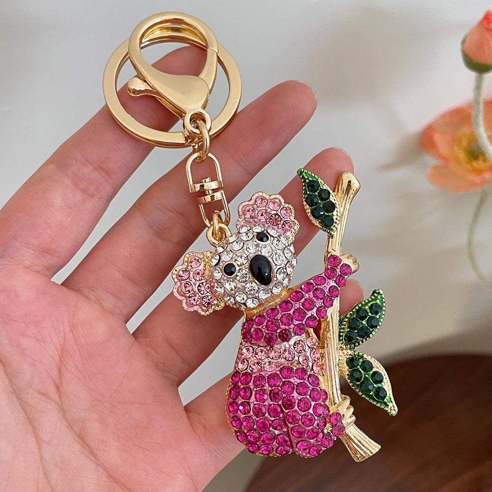 NEW Koala Bear Crystal Rhinestone Pendant Women's Ornament Souvenir Bag Charm