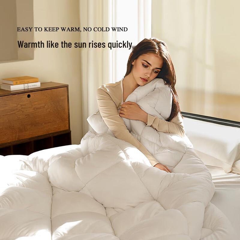 Mercury Home Textiles 100% Australian Merino Wool Duvet, 80-Count Cotton Shell