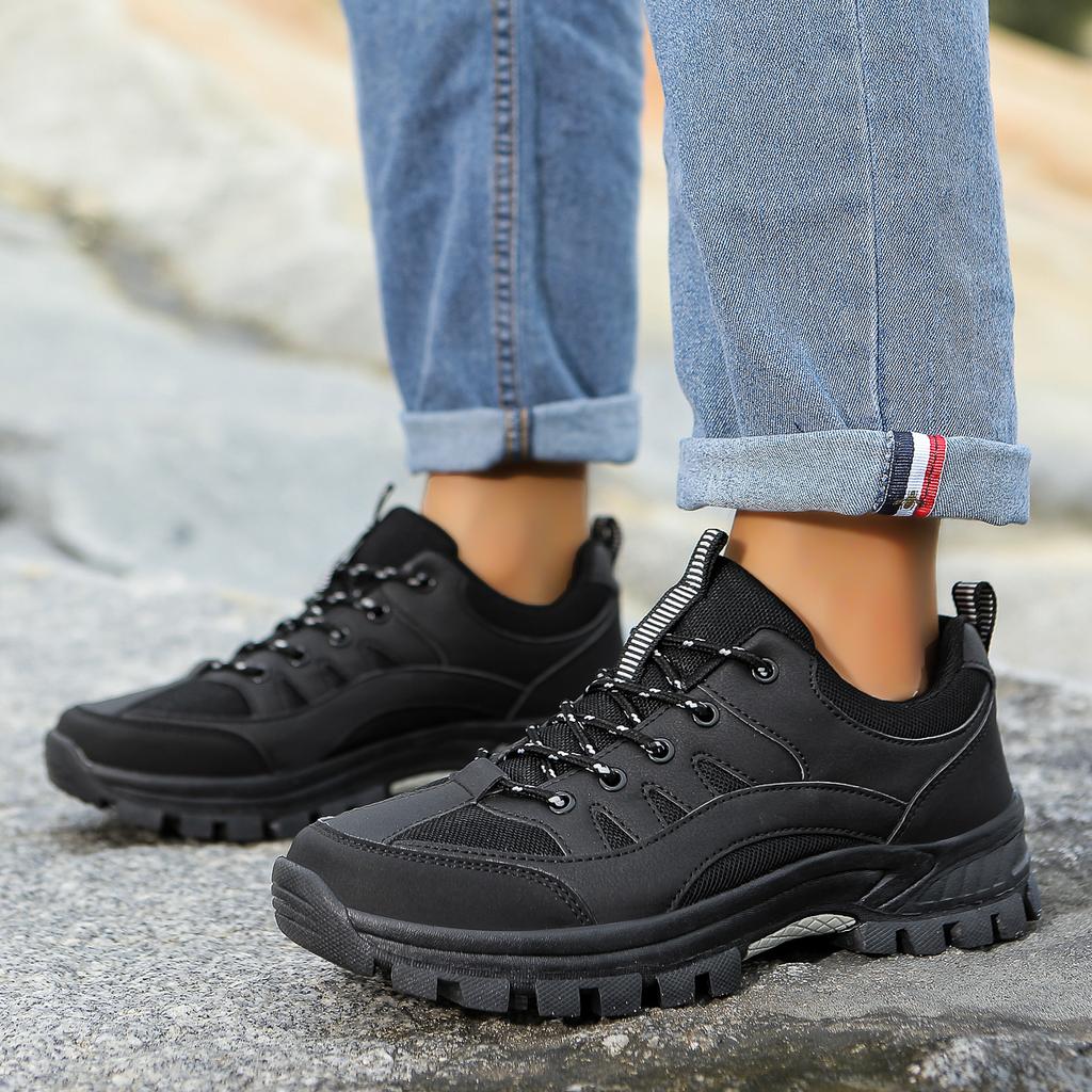 Professionelle neue Outdoor-Bergsteigen und Klettern Bequeme einfarbige gestreifte Herren-Sportchuhe in Übergröße