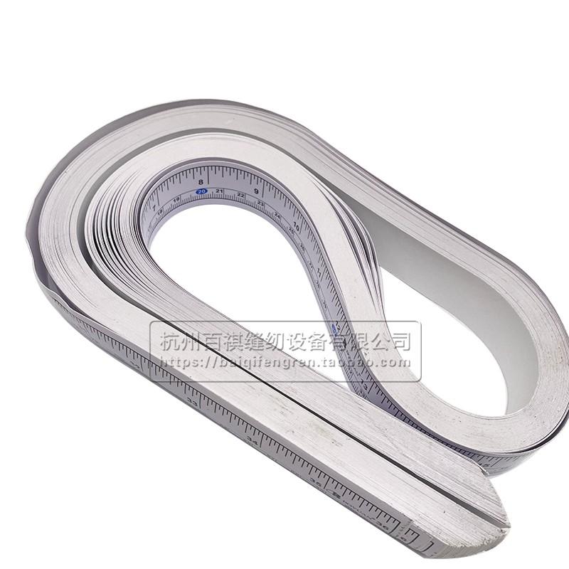10PCS Sewing Machine Platen Ruler Lockstitch Adhesive Label Overlock Machine Ruler With Glue 90cm 36inch Inspection Measure