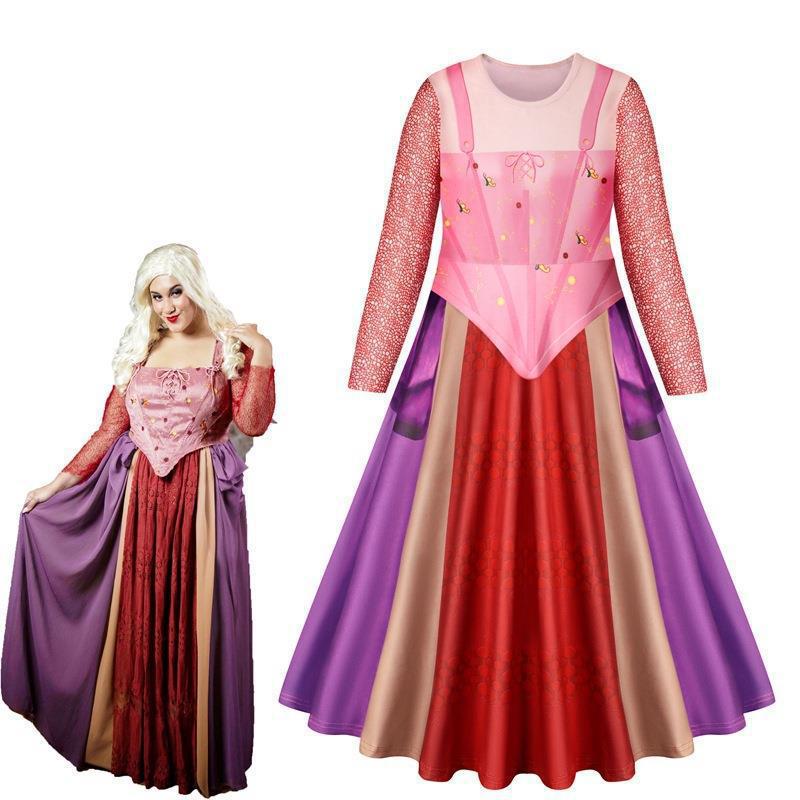 Vestito da Principessa a Maniche Lunghe per Festa di Halloween per Bambina