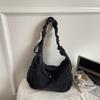 Borsa a tracolla in denim da donna, leggera, piccola, quadrata, borsa a spalla, da sotto braccio