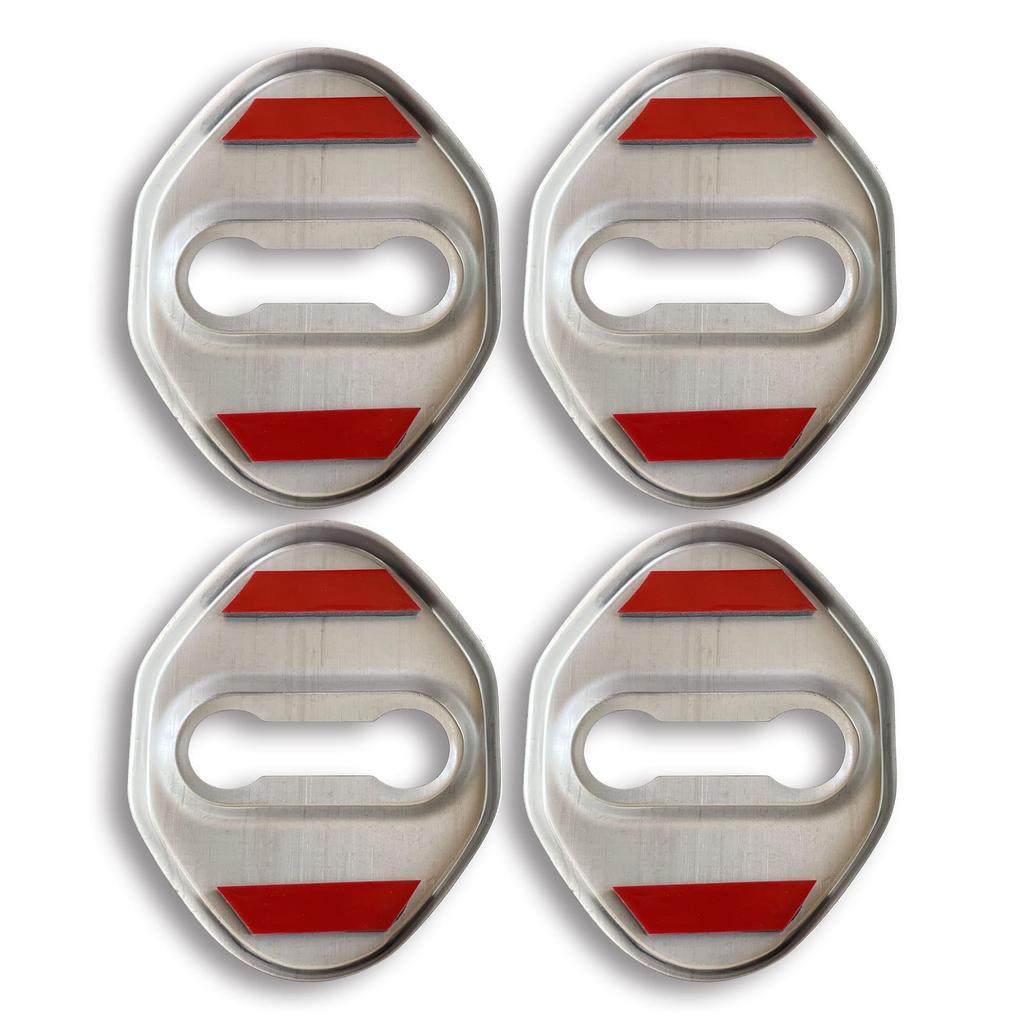 [JLMFC] N-WGN Car with NWGN Logo Door Striker Cover, Door Lock Cover, Paste Type, Set of 4 (Blue)