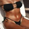 Fashion Summer Women's Sexy European and American Style Soft Beach Swimsuit Ladies Solid Color Bikini