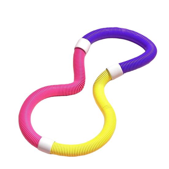 Weighted Soft Spring Hoop Waist-Friendly Foldable Fitness Hoop Portable Home Gym Men Women Adults Body Waist Slimming Exercise Equipment