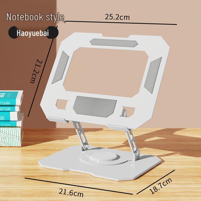 Suport metalic pliabil rotativ la 360° pentru laptopuri, tablete și telefoane