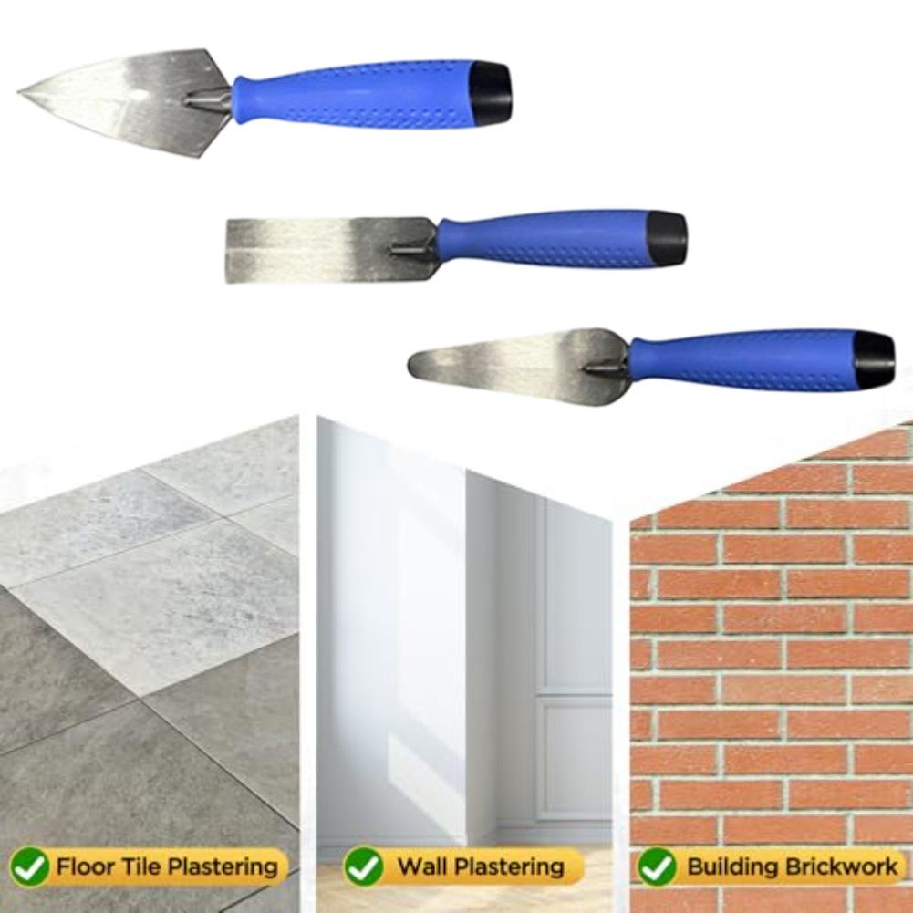 

3Pcs Ergonomic Plastering Knifes Set For Effortless Garden Renovation Mixed Art Oil Painting Scraper Set Hand Tool China Mainland