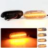 2pcs Dynamic LED Turn Signal Lamp For Subaru Impreza 1993-2001 Amber Turn Signal Lights DC12V T10-Plug OEM#:84401FA050 84401FA04