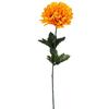 Single Artificial Chrysanthemum 50 Cm Orange - All Saints' Day Decoration