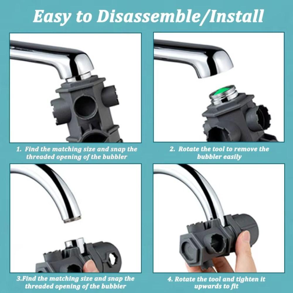 16-in-1 Faucet Wrench Quick Disassembly Universal Repair Wrench Sink Tap Wrench for Faucet Repair In Kitchen and Bathroom