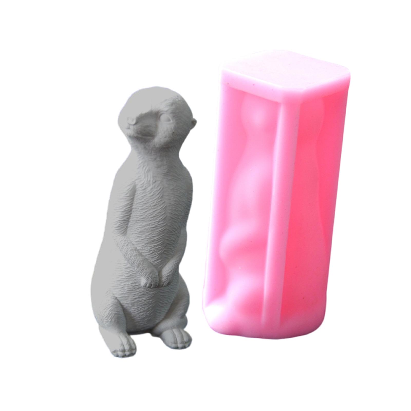 

Meerkats Candle Crafting Mold Silicone Mould for Unique Handmade Crafts Epoxy Resin Desktop Decoration Making Mold