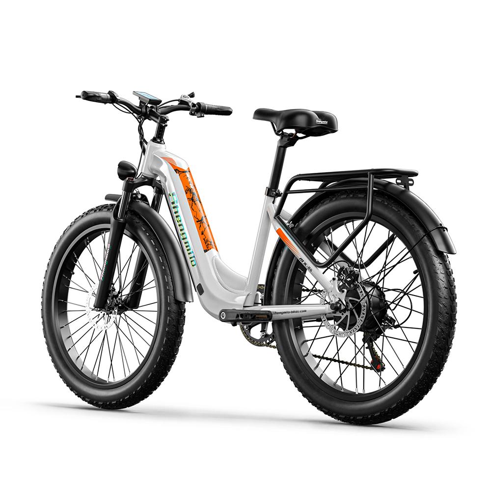 Shengmilo Vélo Électrique de Ville MX06 Avec Siège Remorquable Pour Unisexe Moteur 500W Batterie 48V17.5AH Pneus Tout-Terrain 26 Pouces VTT Électrique