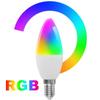E27/E14 LED-Kerzenglühbirne, bunte RGB-Innenbirne mit Lichtregler, dimmbare Lampe für Zuhause