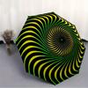 1pc Optical Illusion Pattern Folding Umbrella With Excellent UV Protection, 8 Ribs Casual Durable Lightweight Portable Travelling Umbrella F