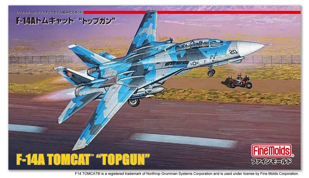 Fine Mold Aircraft Series US Navy Tomcat Top Gun Plastic Model FP36 1/72 F-14A