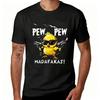 Funny Pew Pew Madafakas Chick Tshirt Humor Graphic Short SleeveTee for Unisex Unisex Pew Madafakas Streetwear