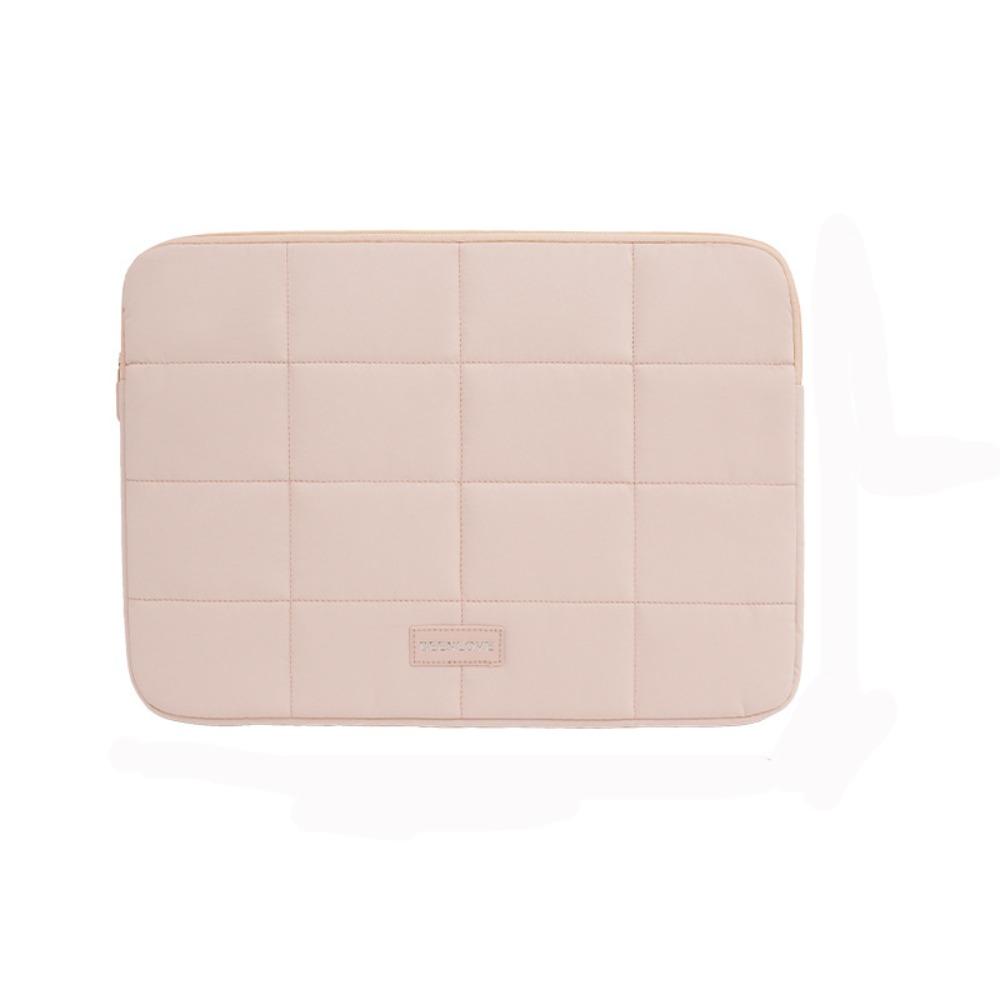 14/15.6inch Quilted Tablet Bag Shockproof Solid Color Travel Tablet Sleeve Wear-resistant Ultralight Tablet Protection Cases