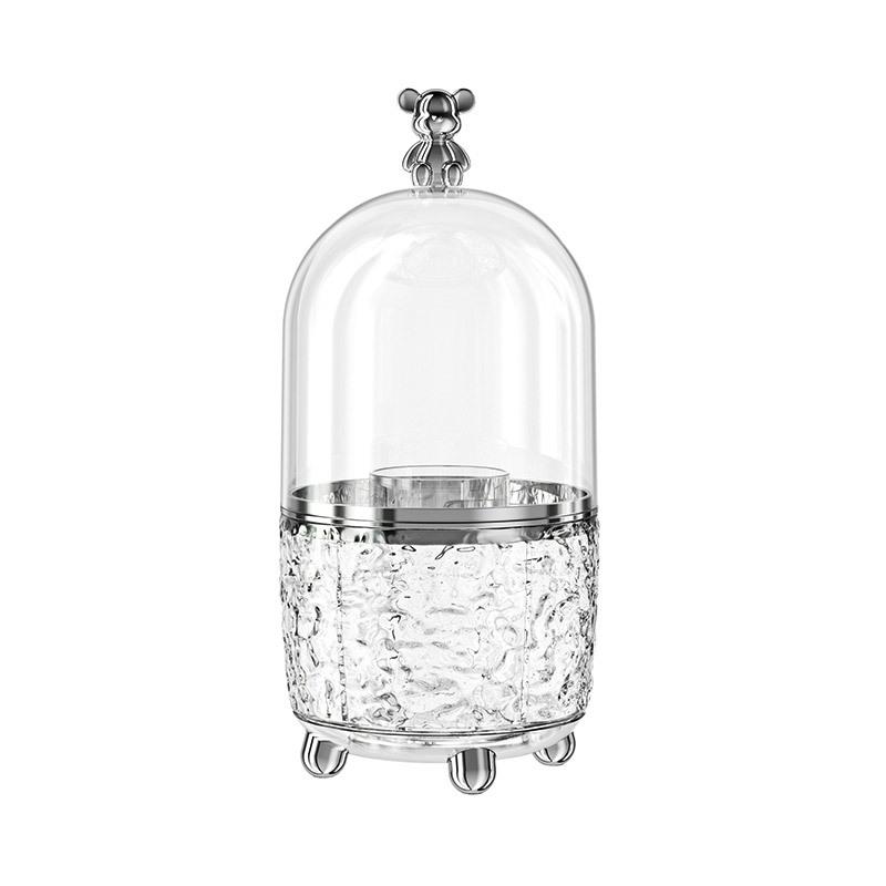 Luxuriöse drehbare staubdichte Aufbewahrungsbox für Make-up-Pinsel