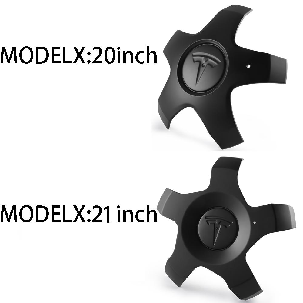 ALN1 4PCS Car Styling Wheel Center Hub Caps Tire Hubcaps Badge Valve Cap For Tesla Model X 20/22INCH OEM 1620238-00-A 1420238-00-A